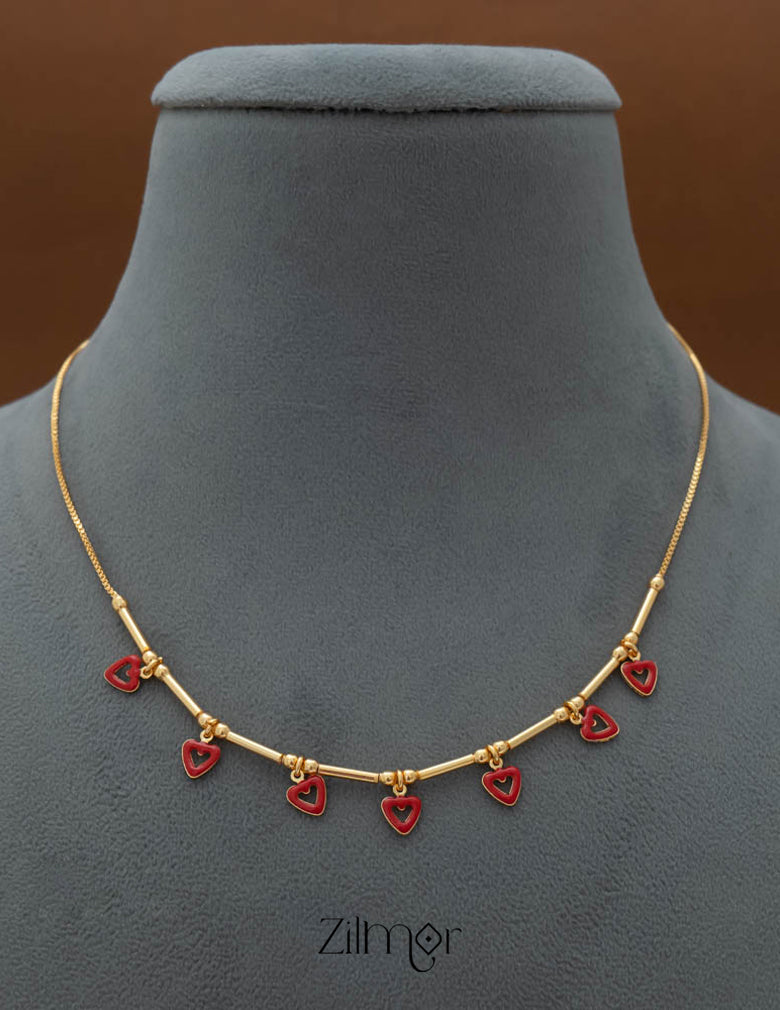 TR101787 - Gold-plated Delicate Daily Wear Necklace 3-Zilmor