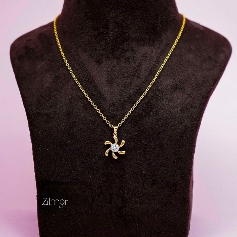 KJ101189 - Simple pendant Necklace
