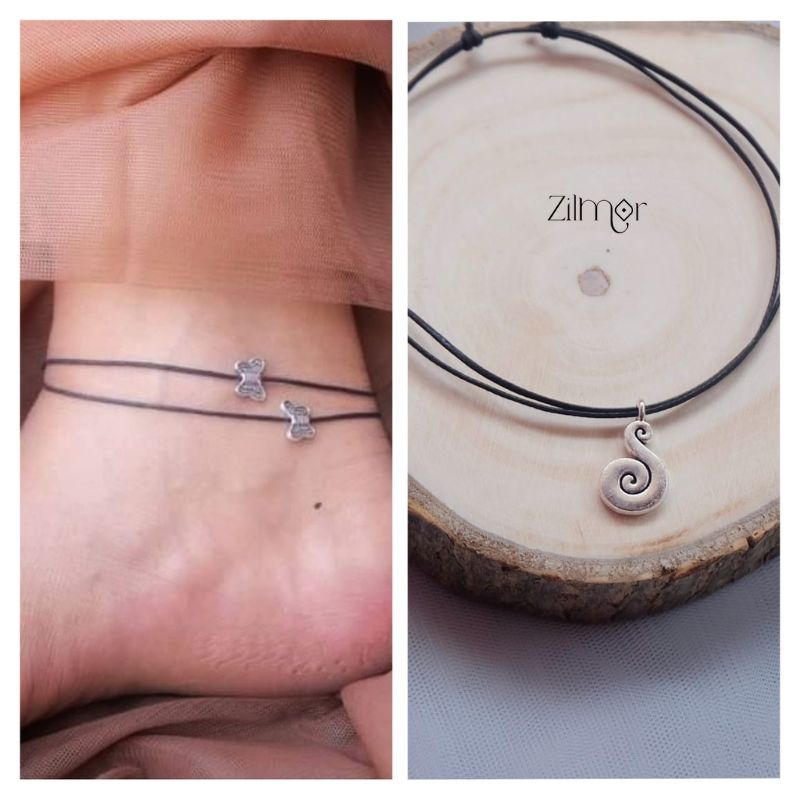 Combo of Butterfly & Music Charm Anklets 2-Zilmor