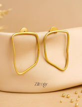 AS101025 - Raw Brass Earring 1-Zilmor