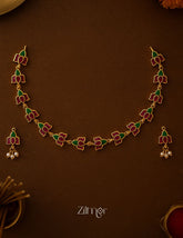 SN1011337 - Premium Kemp Lotus Necklace Earrings Set 1-Zilmor