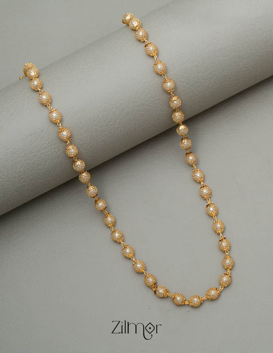 PE101913 - Pearl Stone Simple Necklace 1-Zilmor