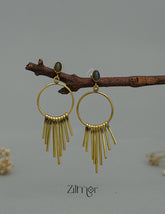 ZA1011177 - Circle With Multi Bar Charms Earrings 2-Zilmor