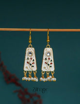 ZI1011288 - Meenakari Long Danglers Earrings 1-Zilmor