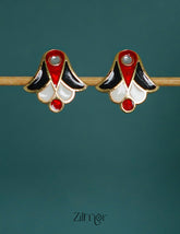 ZI1011290 - Meenakari Studs Earrings 1-Zilmor