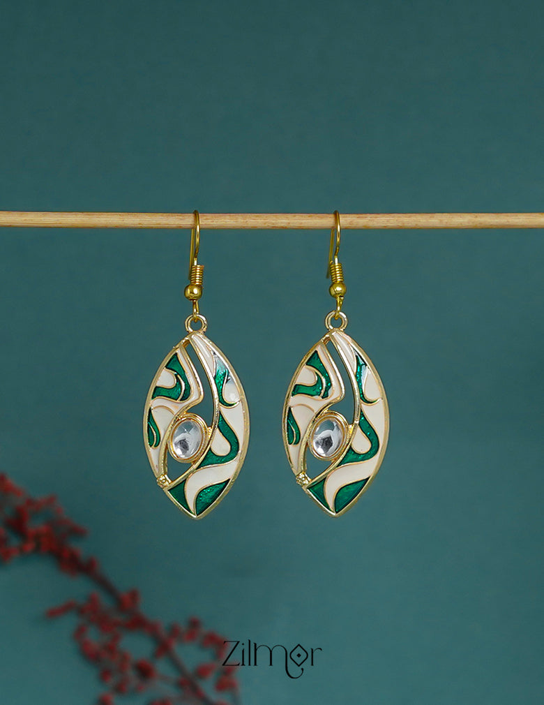 ZI1011293 - Meenakari Evileye Earrings 3-Zilmor