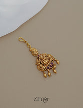 ZL1011439 - Antique Traditional Kemp Stone Maang Tikka 1-Zilmor