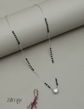 ZM101314 - 925 Silver AD Stone Pendant Mangalsutra Necklace 1-Zilmor