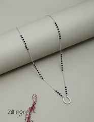 ZM101315 - 925 Silver AD Stone Pendant Mangalsutra Necklace 2-Zilmor