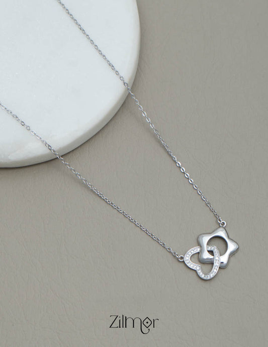 ZM101406 - 925 Silver Necklace 2-Zilmor