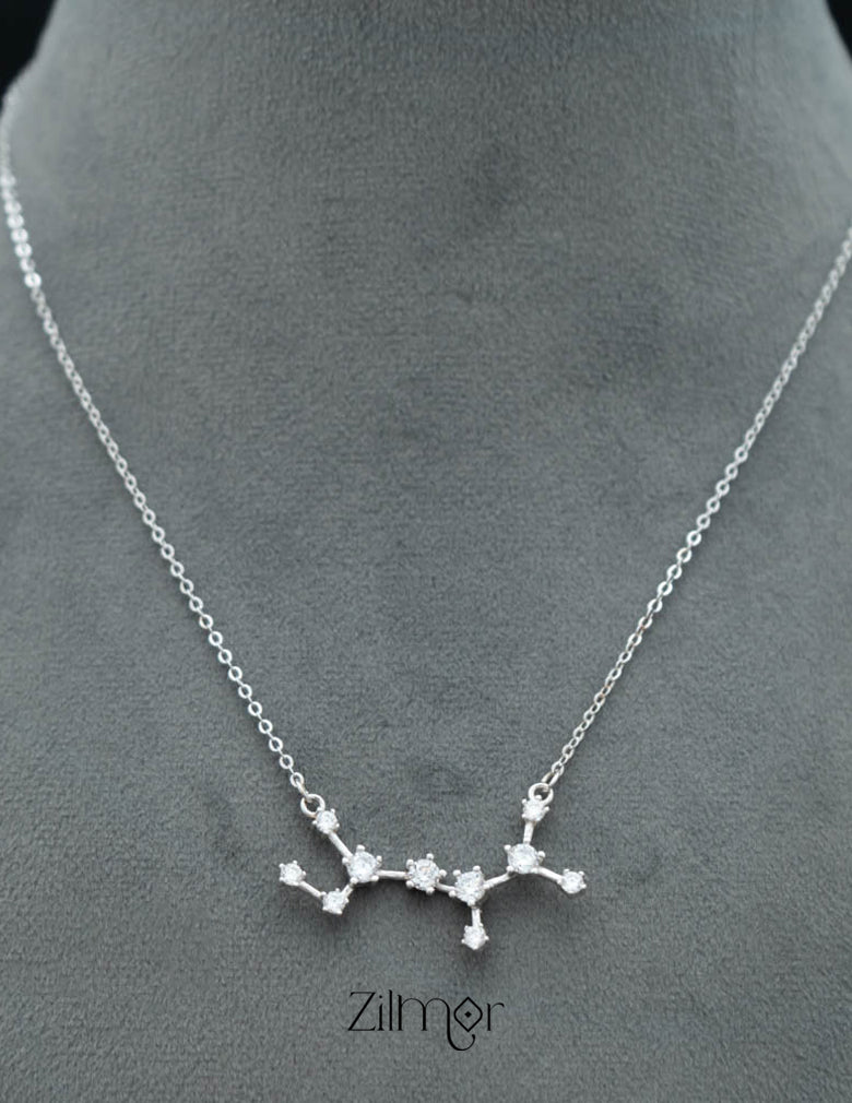 ZM101408 - 925 Silver Necklace 3-Zilmor