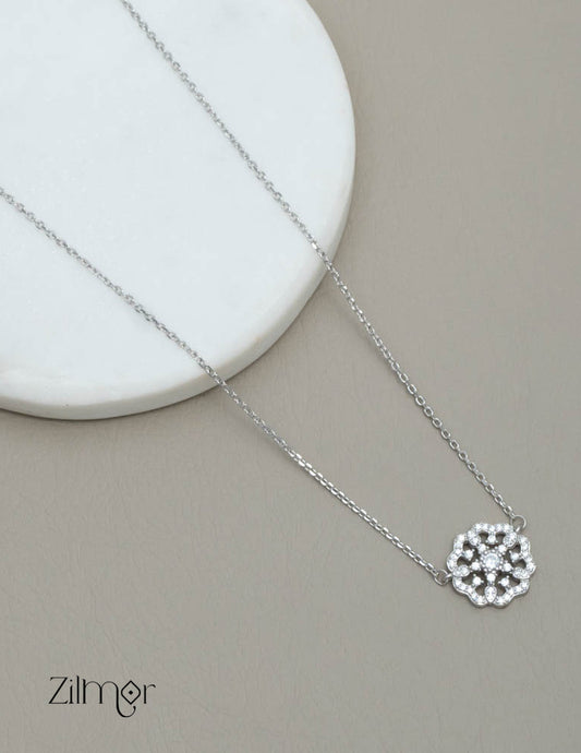ZM101410 - 925 Silver Necklace 2-Zilmor