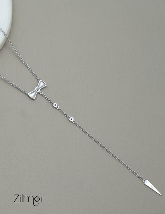 ZM101411 - 925 Sterling Silver Designed Pendant Necklace 2-Zilmor