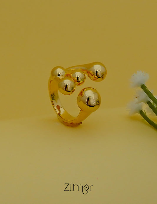 Stylish Adjustable Gold Stack Ring – Anti Tarnish & Waterproof