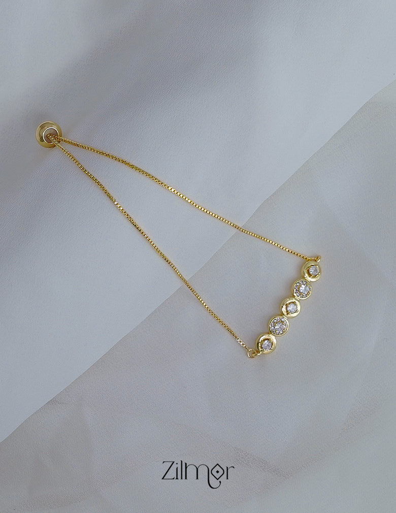 ZH1011734- AD Stone Adjustable Anti Tarnish Bracelet