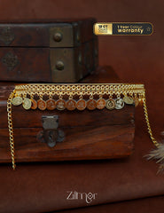 Traditional Lakshmi kaashu choker necklace with 18K gold plating