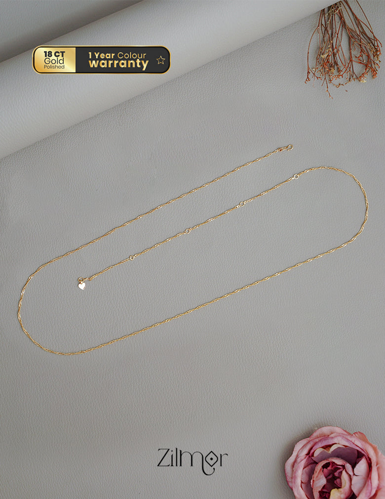 KT1011716 - Gold Plated Traditional Hip Chain 2-Zilmor