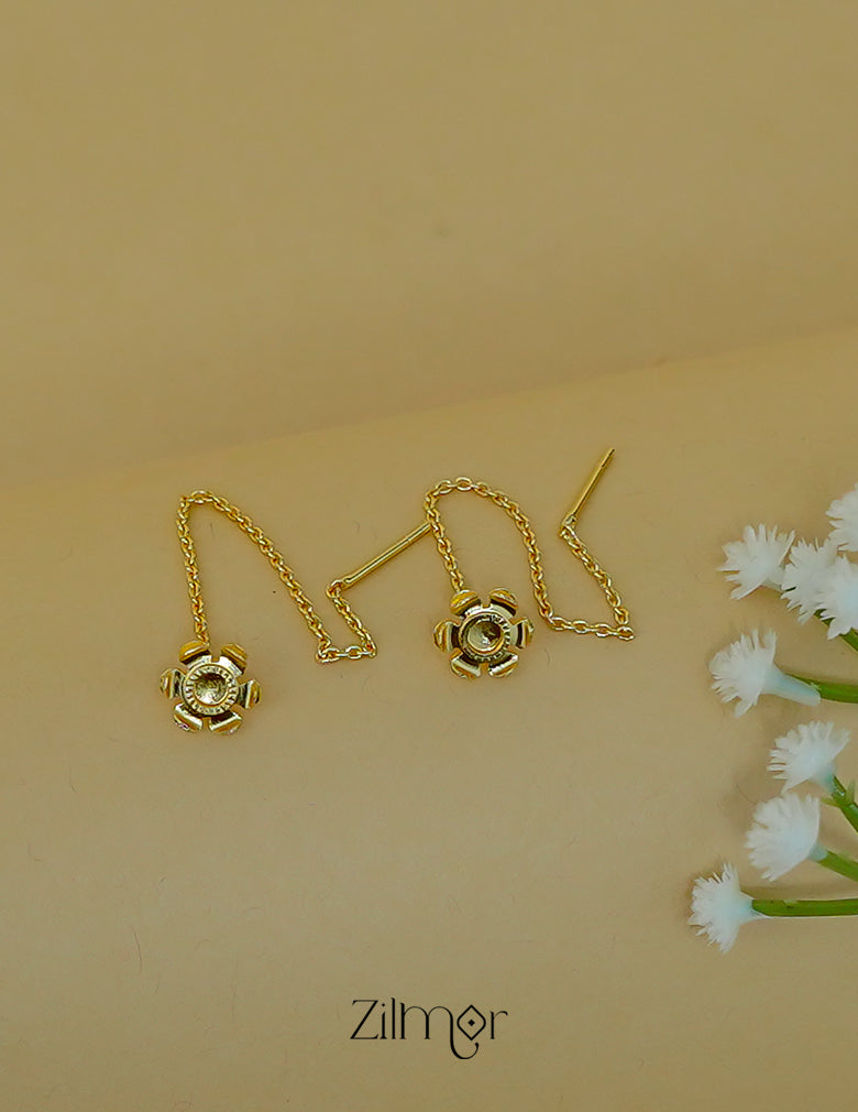 AS1012153 - Thread and Needle Earrings – Minimal Chain Drop Jewelry