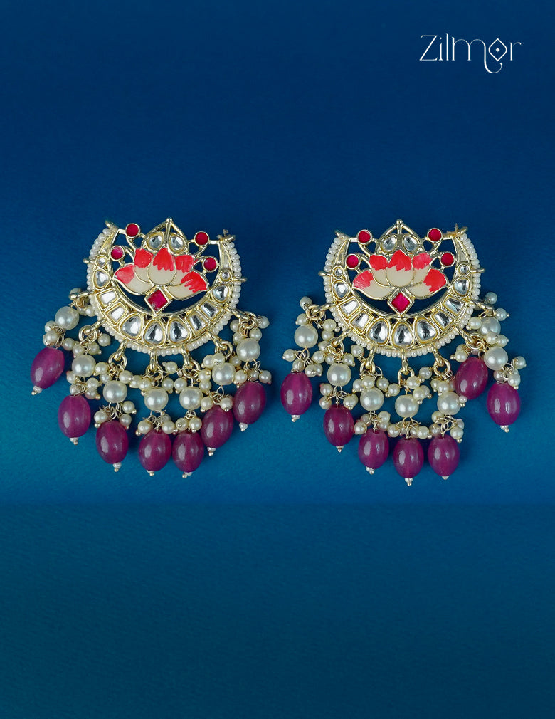 Moon Chandbali Earrings - CL1012303