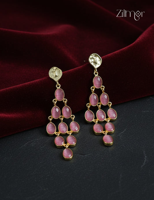 Designer Semi Precious Stone Hanging Earrings - ZP1012173