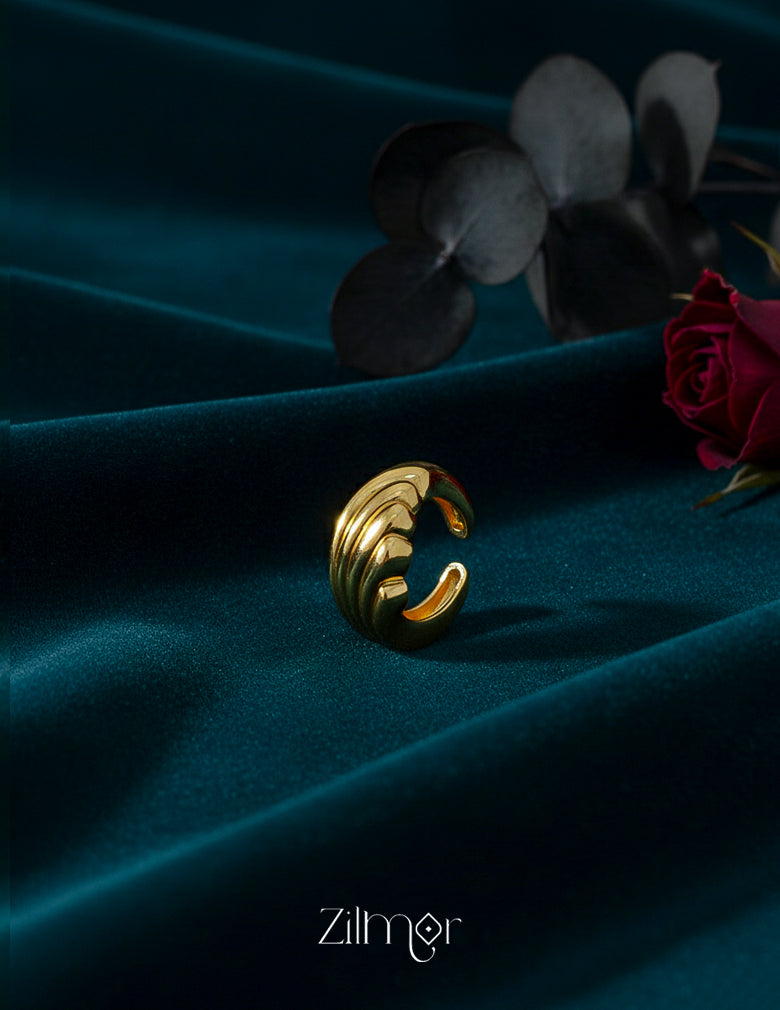 ZC1012050 - Anti Tarnish Modern Adjustable Ring