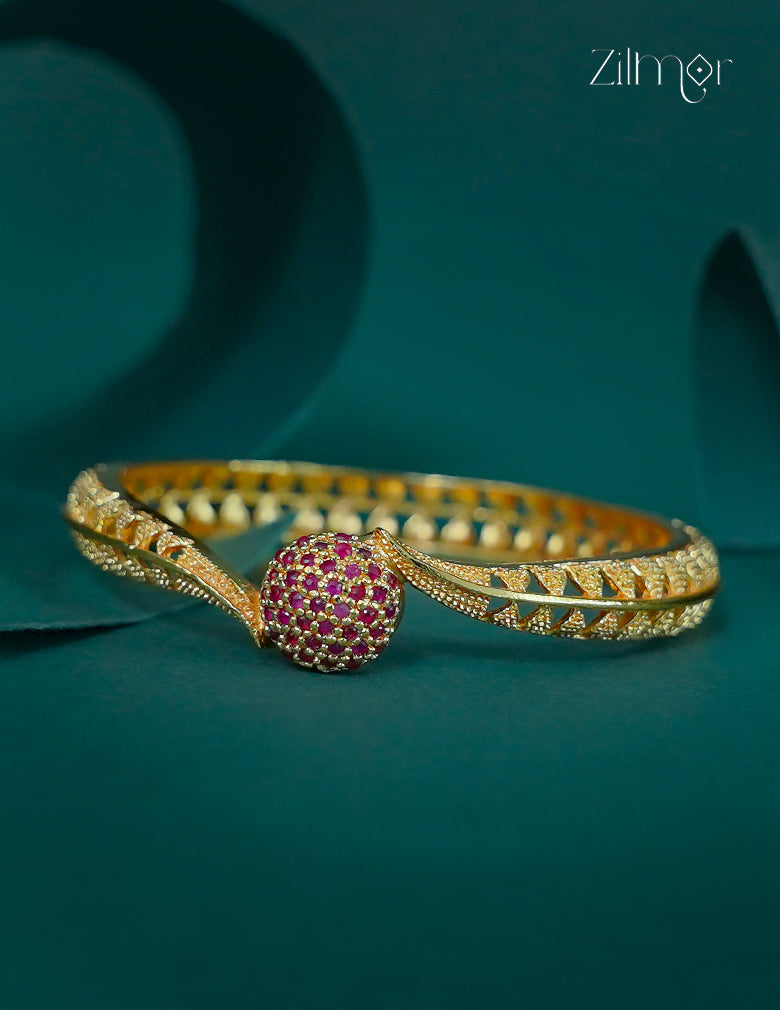 18k Gold Plated Anti-Tarnish AD stone Bangle - CL1012251