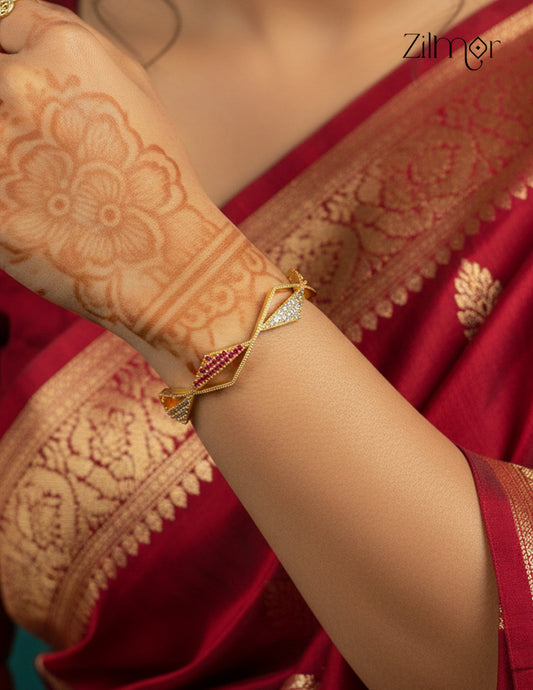 18k Gold Plated Anti-Tarnish AD stone Bangle - CL1012314