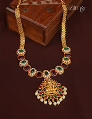 Traditional Kemp Stone Lakshmi Necklace - CL1012234