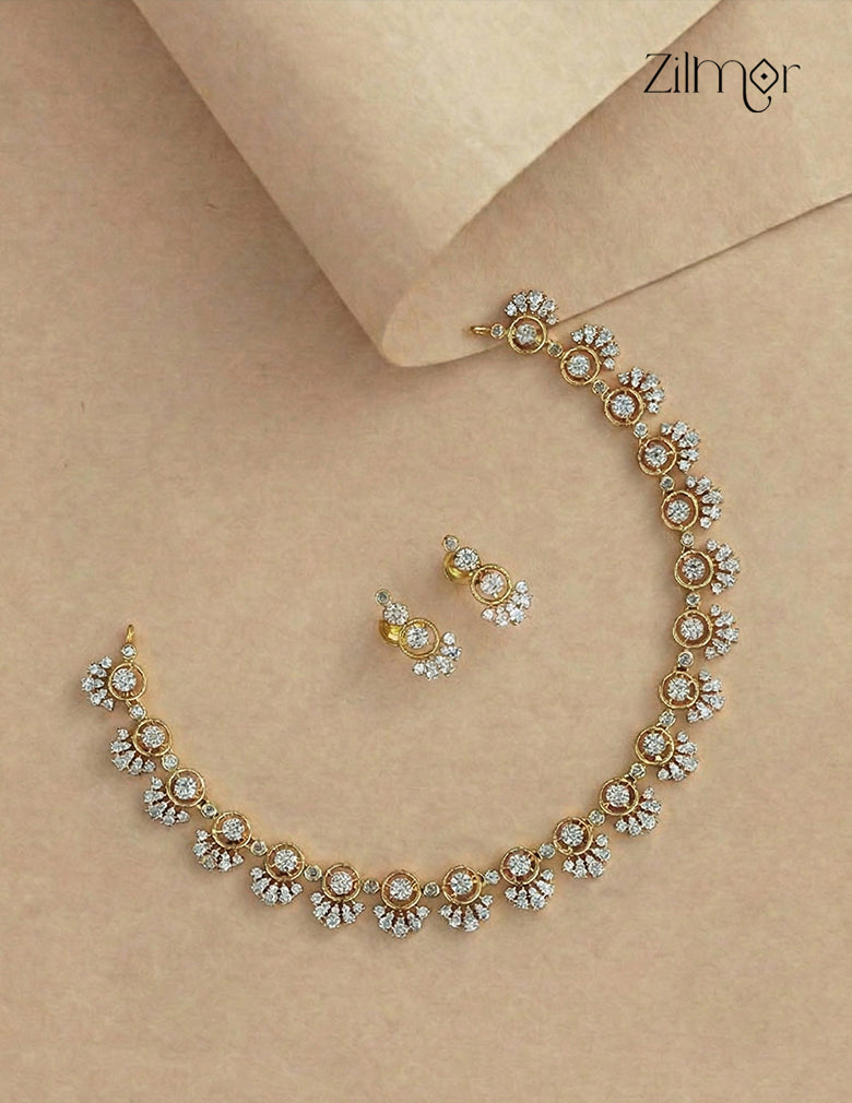 Premium Antique Necklace set with Earring - BH100364