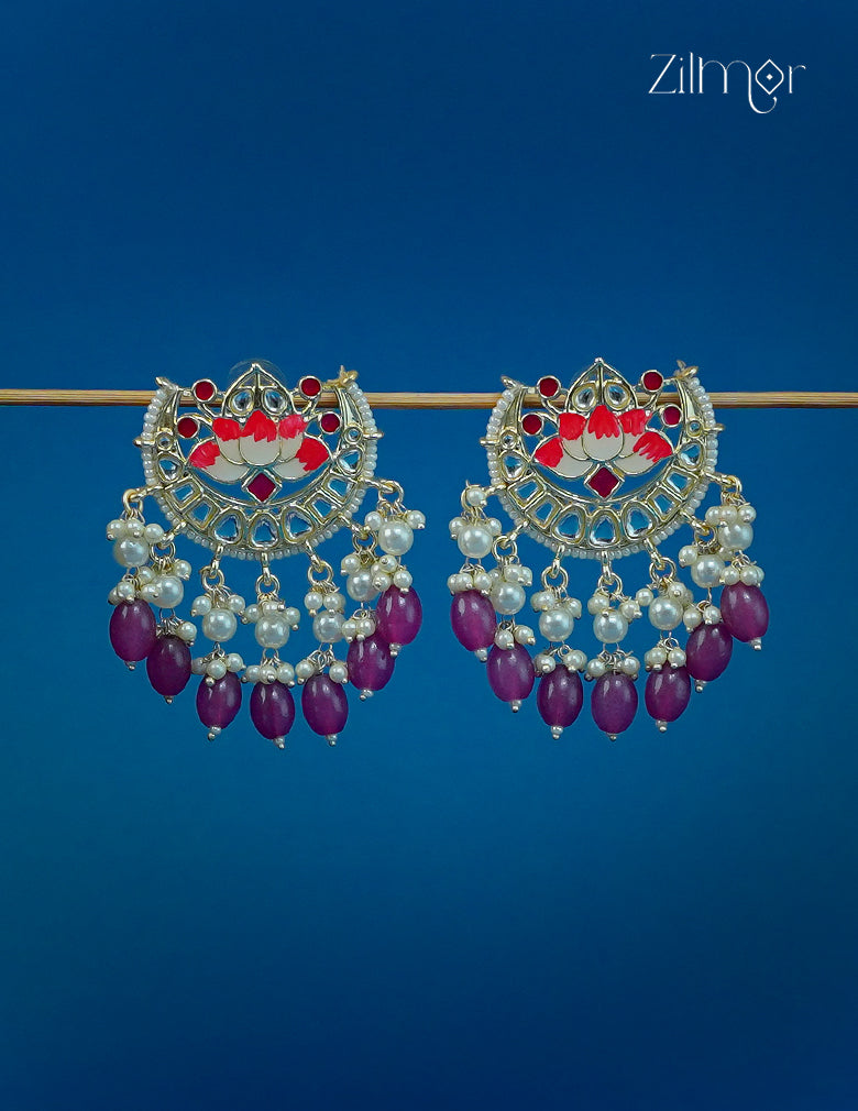 Moon Chandbali Earrings - CL1012303