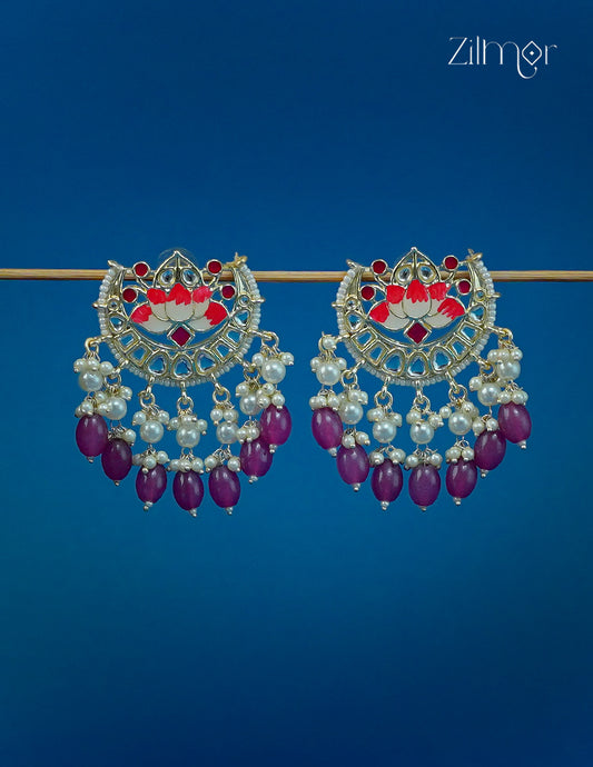 Moon Chandbali Earrings - CL1012303