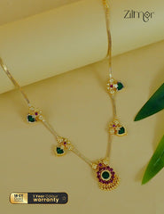 Gold Plated Kerala Traditional Anti Tarnish Palakka Necklace - KY1012194