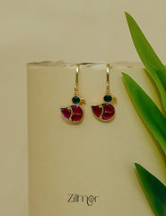 KS1012160 - Handcrafted Jadau Kundan Bugadi Earrings – Gold Tone Ethnic Jewelry