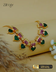 KY1011855 -  Gold Plated Kerala Traditional Palakka Necklace