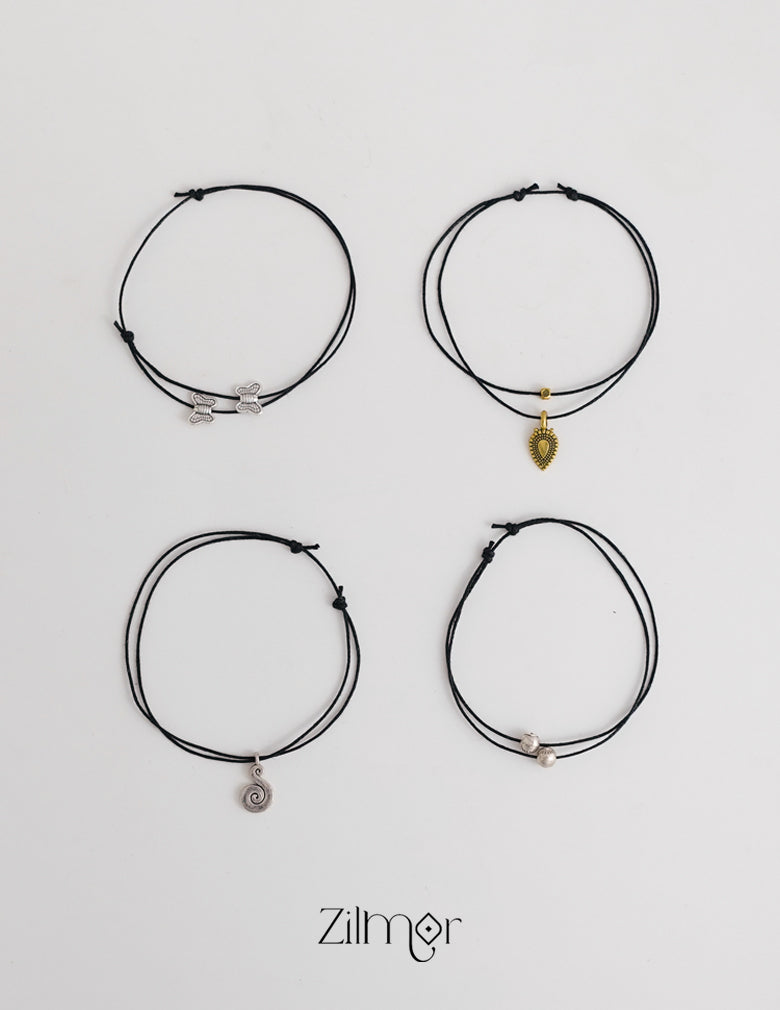 Anklet Pack Of 4 In One Combo 16-Zilmor