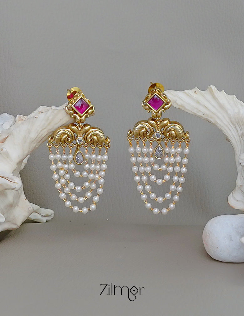 SN101670 - Antique  Pearl Earrings 9-Zilmor