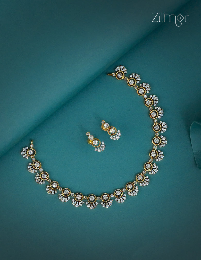 Premium Antique Necklace set with Earring - BH100364