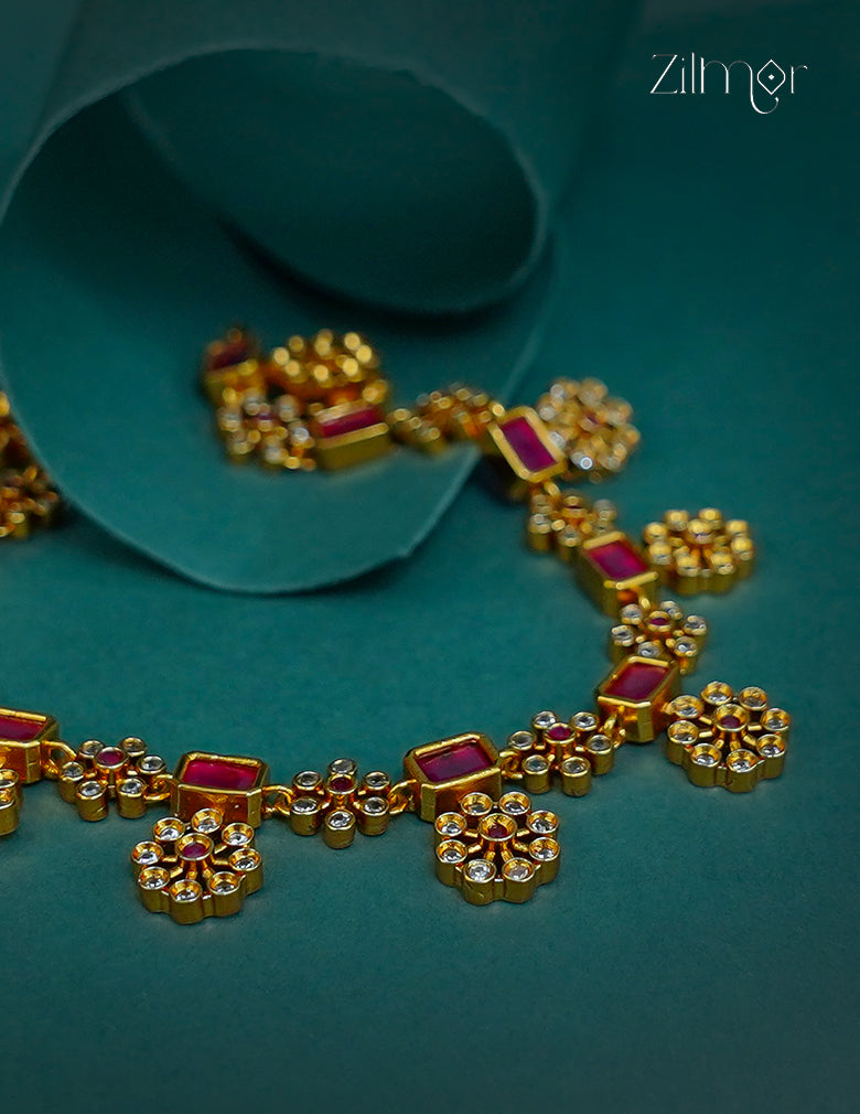 Premium Antique AD Stone  Necklace - CL1012264