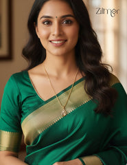 18k Gold Plated Anti-Tarnish AD Stone Pendant Simple Necklace  - CL1012226