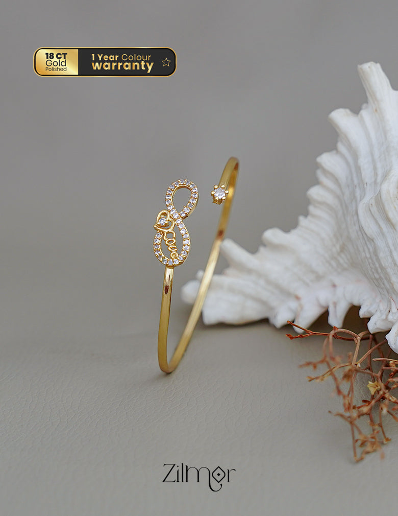 KF101240 - Gold Plated Openable Bangle 8-Zilmor