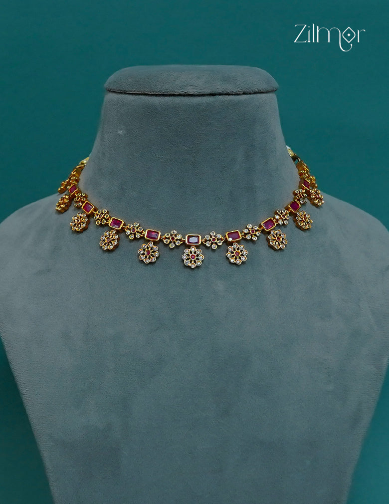 Premium Antique AD Stone  Necklace - CL1012264