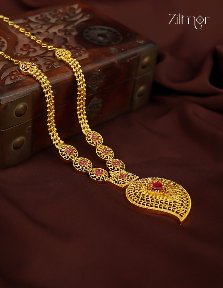 Premium Antique AD Stone Long Bridal  Necklace  - CL1012231