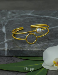 AS1012146 - Pearl Adjustable Bangle – Stylish Everyday Jewelry