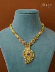 Premium Antique AD Stone Long Bridal  Necklace  - CL1012231
