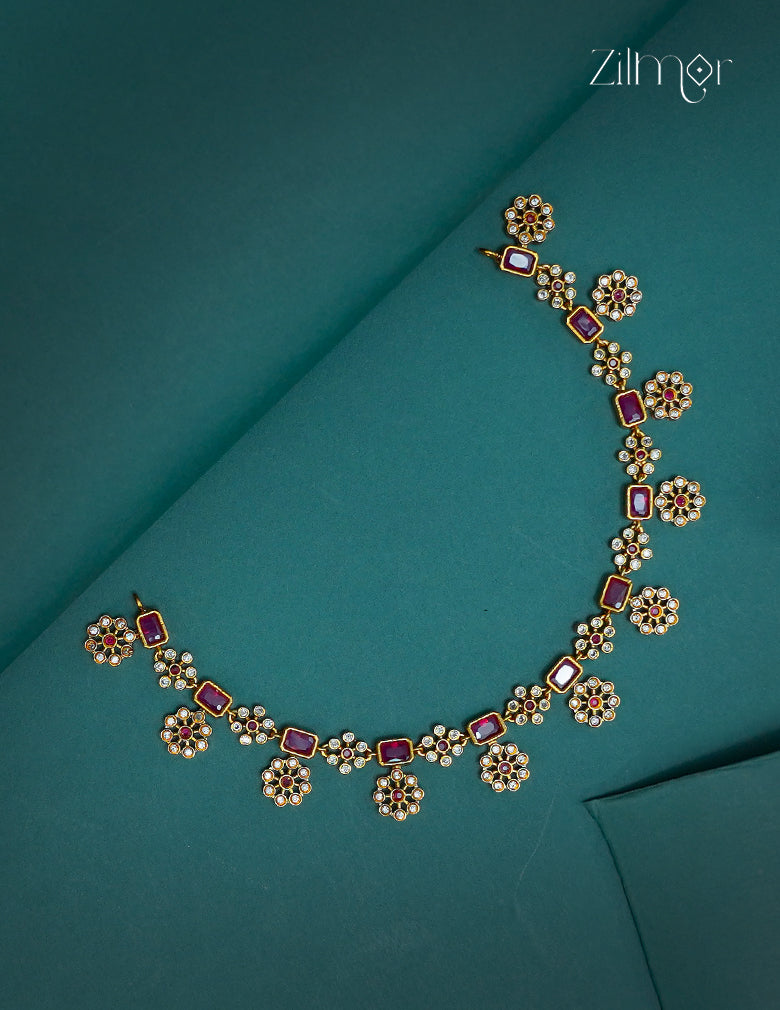 Premium Antique AD Stone  Necklace - CL1012264