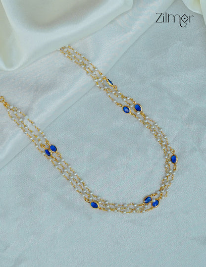 Premium Pearl Layer with Semi Precious Stone Necklace - KY1012211