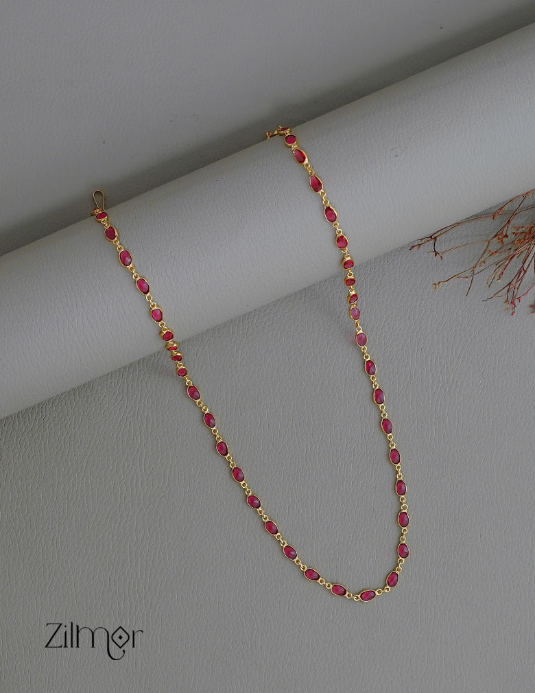 SG1011790 - Semi Precious Stone Long Necklace (color option) 4-Zilmor