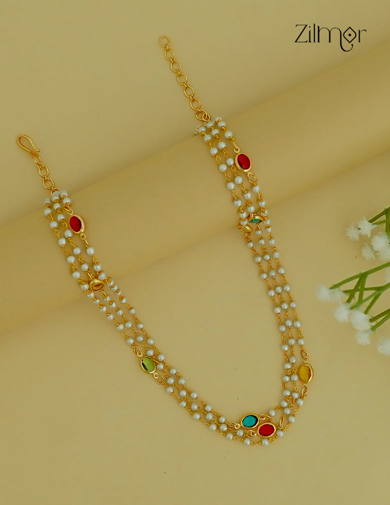 Premium Pearl Layer with Semi Precious Stone Necklace - KY1012211