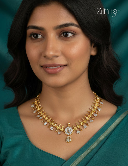 Premium Antique AD Stone  Necklace - CL1012290