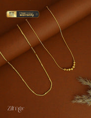 Daily Wear Anti-Tarnish Necklace Combo – 18K Gold Plated